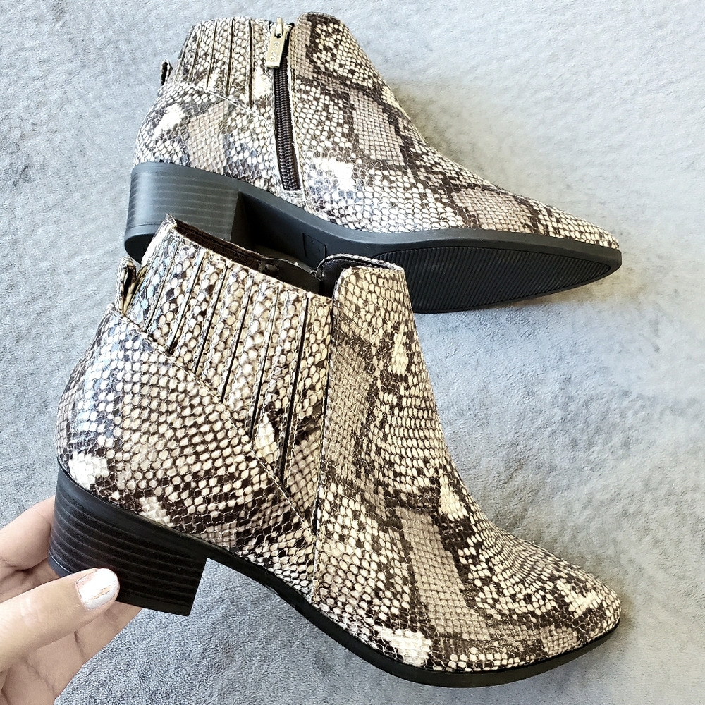 Snake Print Booties 6M